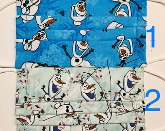 olaf face mask etsy