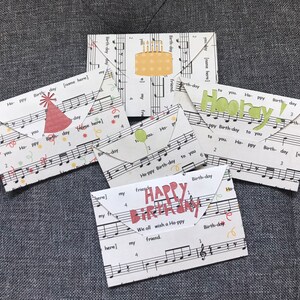 Birthday Note Cards SVG | Happy Birthday Cardvelope | Birthday Party Card Envelope | Cricut Envelope Digital Download | Birthday Notes