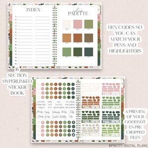 Plant Lover Digital Stickers Goodnotes Botanical Functional Sticker ...