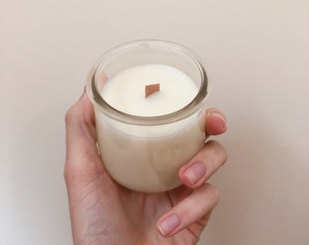 Natural Candle Vegan Candle Soy Candle 5 oz Candle Sustainable Candle HoneySuckle Jasmine Candle Floral Candle Upcycled Candle