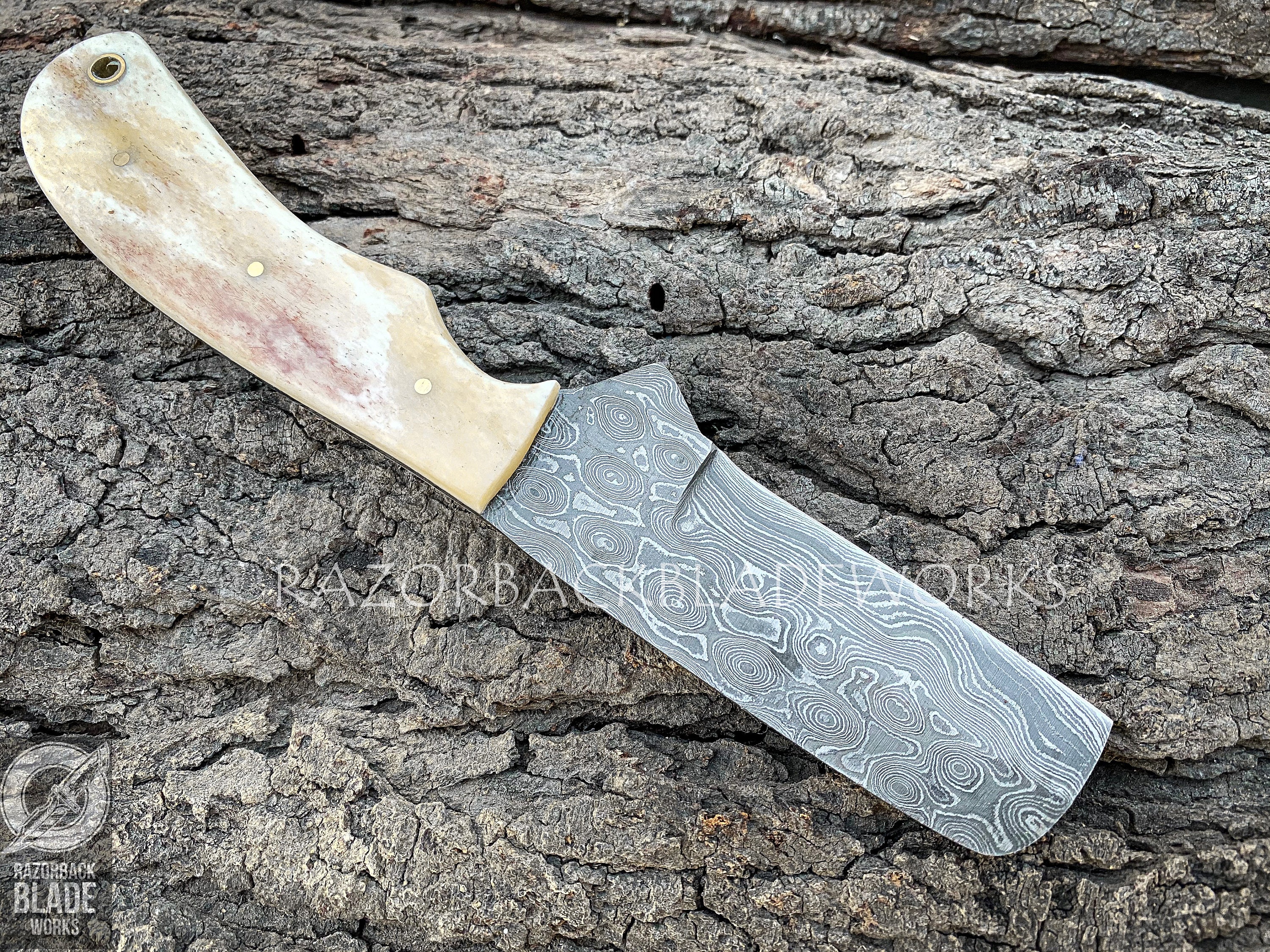 Forseti Steel - We designed the Cattleman Damascus Steel Steak Knives to  have a classic look that a cattleman or rancher would appreciate. It starts  with the full-tang blade and tall height.