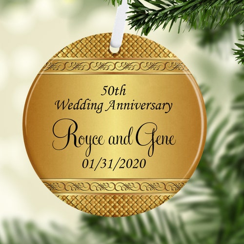 50th Wedding Anniversary Golden Wedding Anniversary Gift Etsy UK