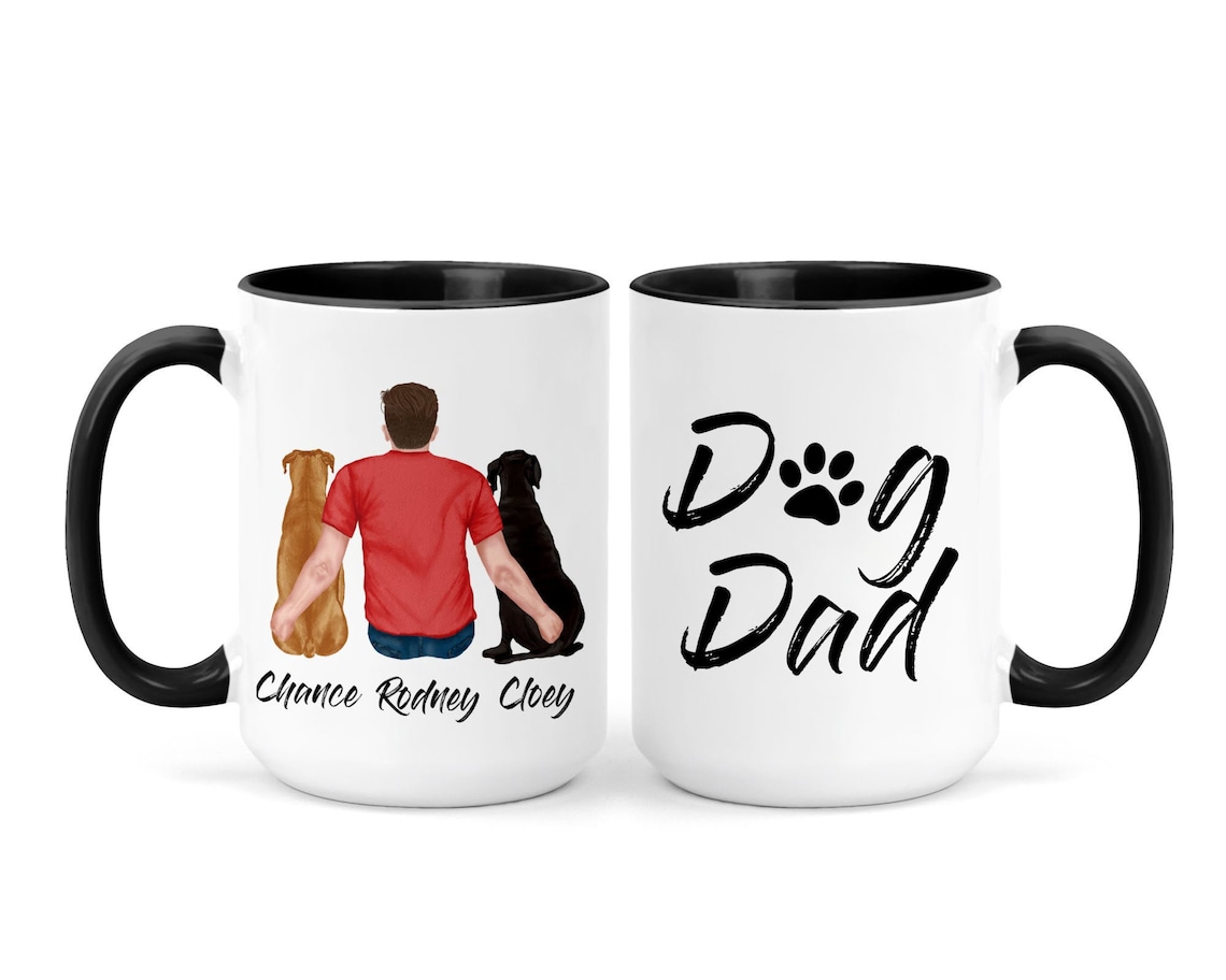 Personalized Dog Dad Mug Dog Coffee Mug Gift for Dog Lover Etsy