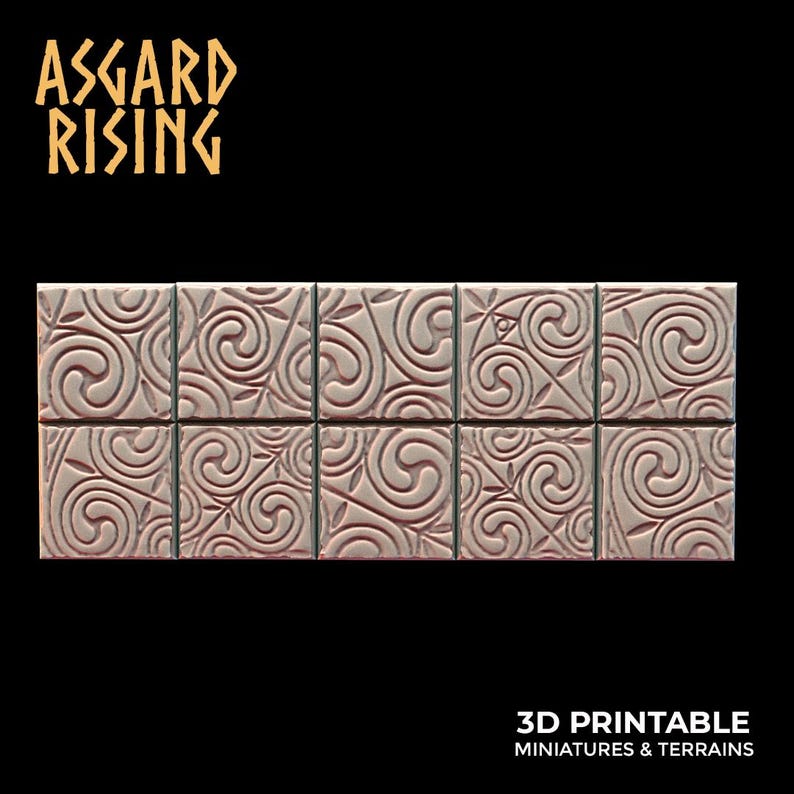 Ornament - 10x 20mm Square Wargame Base - Asgard Rising - Etsy
