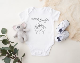 kleines Wunder 2024 Baby Body, Bodysuit, Schwangerschaftsverkündung, baby announcement