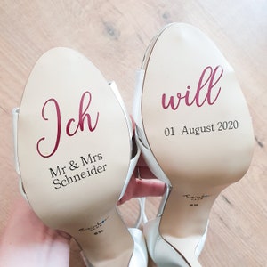 I Will Wedding Shoes Sticker Personalized Sticker Wedding