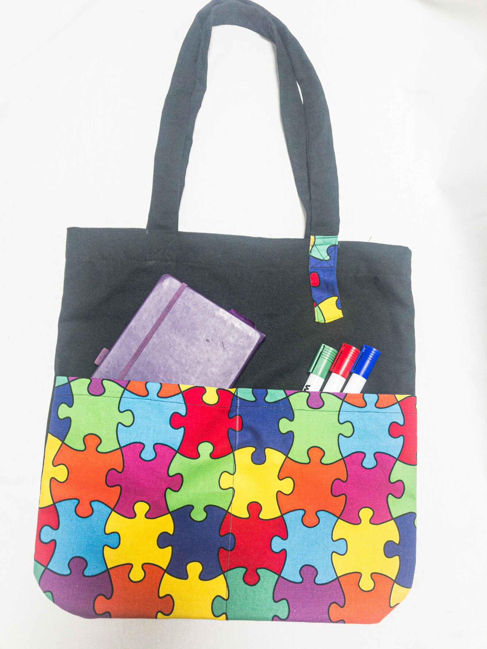 Jigsaw puzzles Tote bag. Ecofriendly and reusable. Etsy