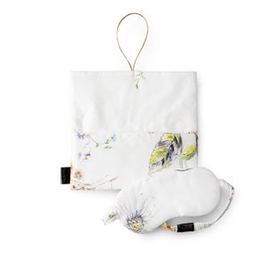 Cotton Sateen Sleep Mask with Travel Pouch &quot;Midsummer&quot;