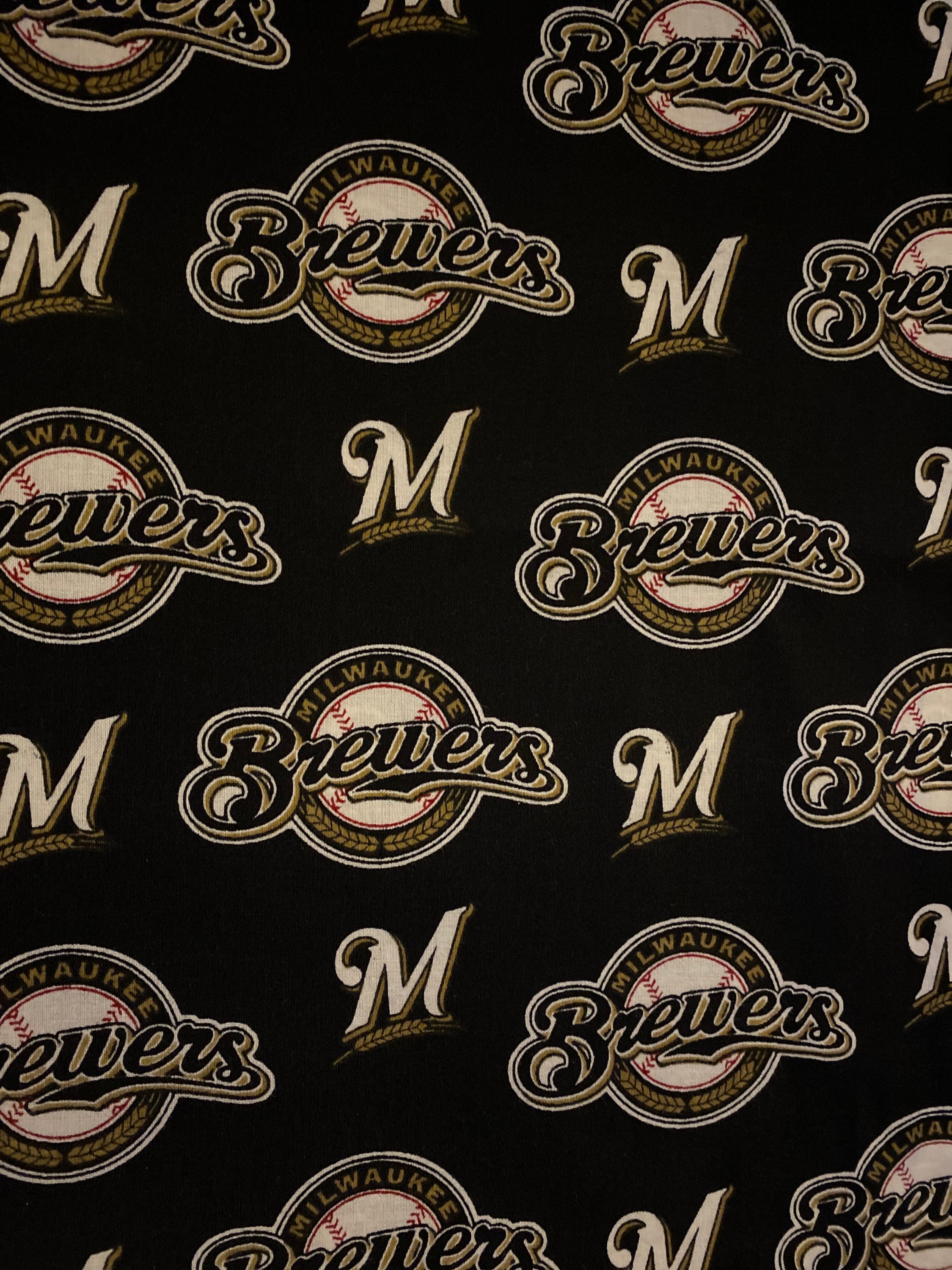 Milwaukee Brewers Cotton Fabric Fat Quarter 