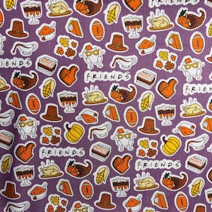 Friends cotton fabric 18” x 21” fat quarter