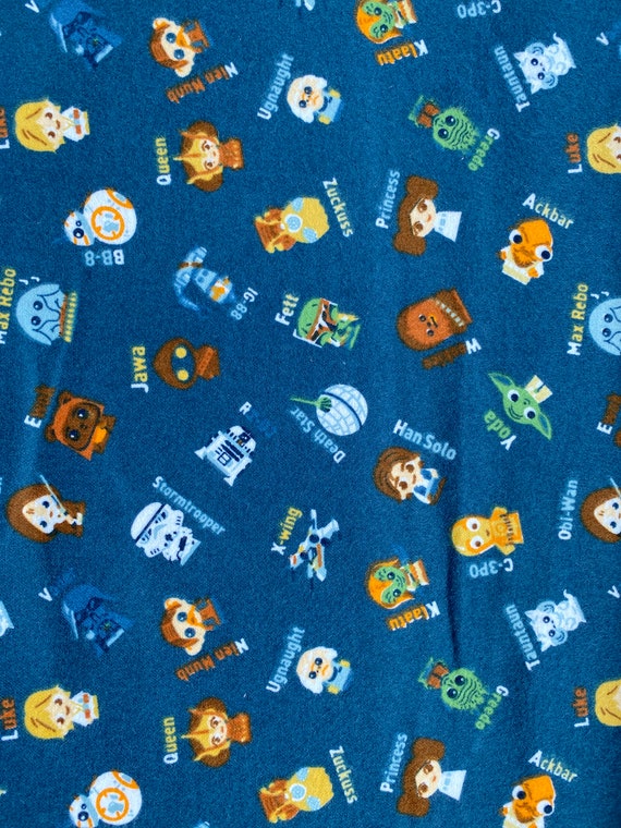 Star Wars Cotton flannel fabric 18” x 21” fat quarter