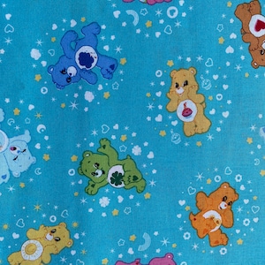 Carebears Cotton fabric 18” x 21” fat quarter