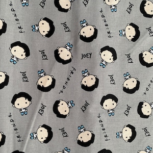 Friends Joey Kawaii cotton fabric 18” x 21” fat quarter