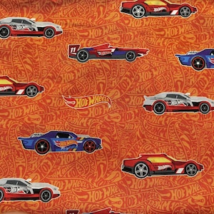 Hot Wheels cotton fabric 18x21 fat quarter