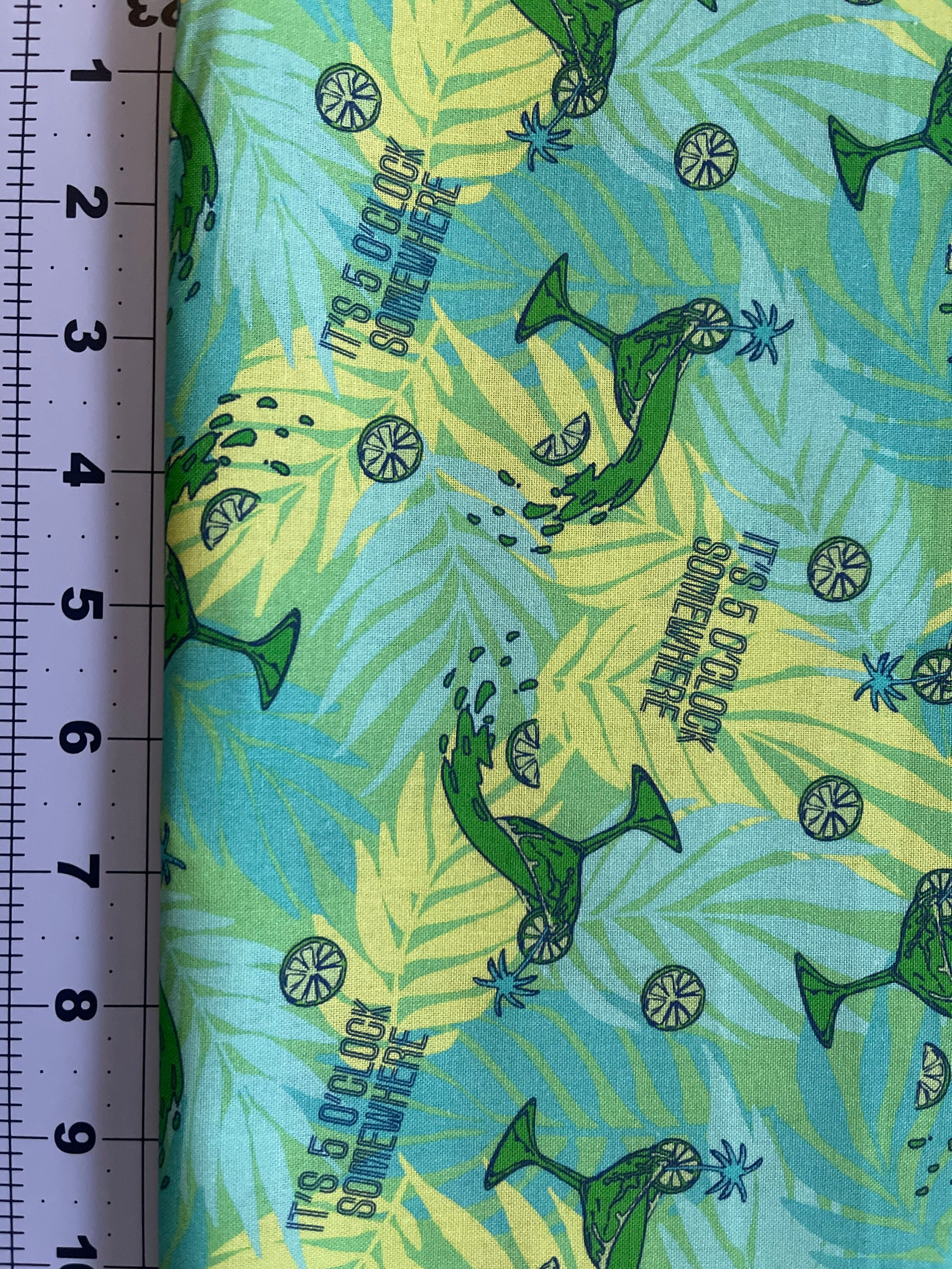 Jimmy Buffett Its 5 oclock Somewhere cotton fabric 18 x 21 Etsy