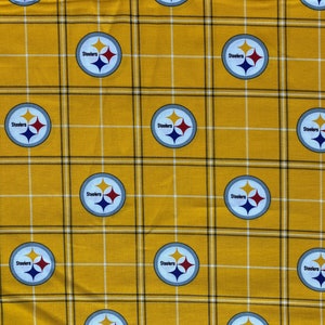 Pittsburgh Steelers cotton fabric 18” x 21” fat quarter