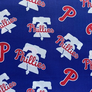 Philadelphia Phillies cotton fabric 18” x 21” fat quarter