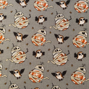 Star Wars BB8 Mummy Cotton fabric 18” x 21” fat quarter