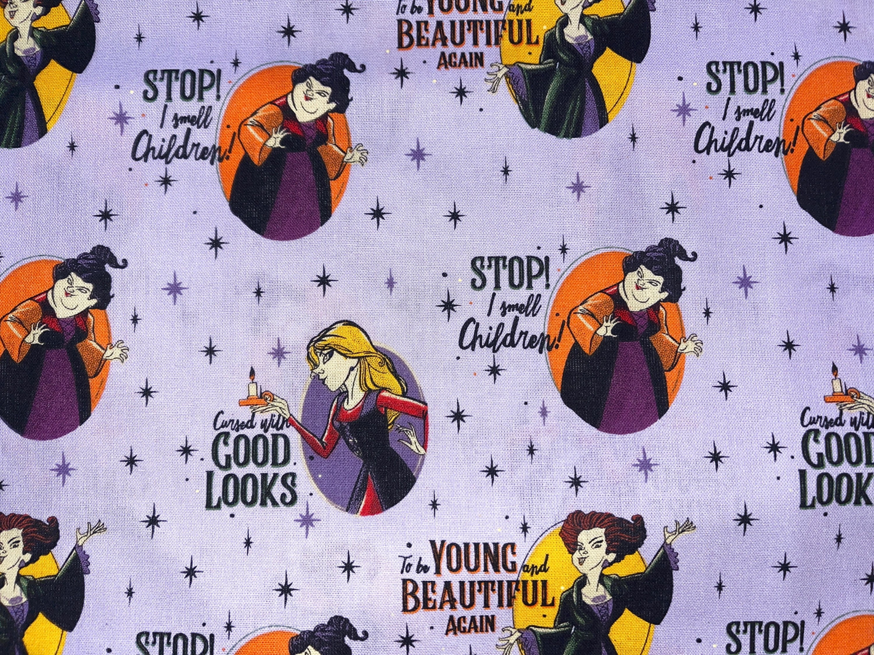 Hocus Pocus Cotton Fabric 18” X 21” Fat Quarter | Halloween | Disney - Etsy