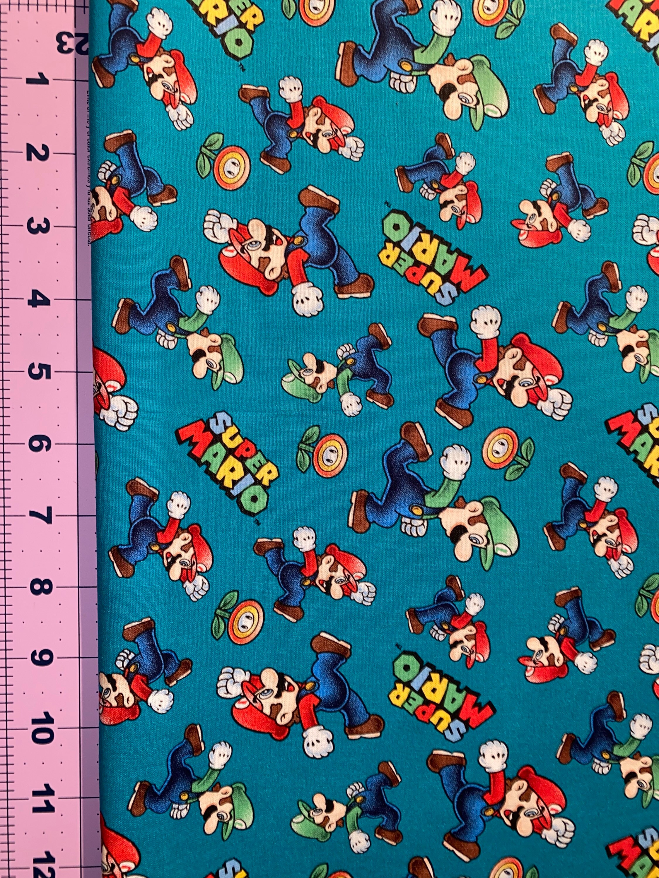  Fabric & Fabric Super Mario Bros Tela Luigi Vendido por The Fat  Quarter (18 X 22) Nuevo BTFQ : Arte y Manualidades