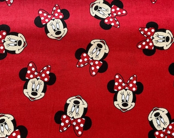 Minnie Mouse Cotton fabric fat quarter