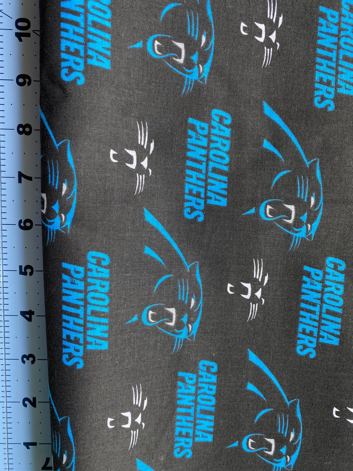 Carolina Panthers Cotton Fabric 18 X 21 Fat Quarter Etsy
