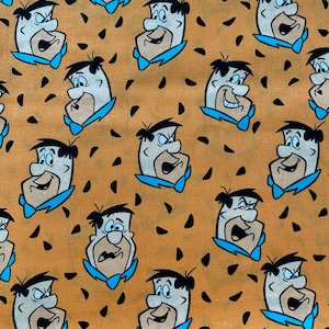 Fred Flintstone Cotton fabric fat quarter