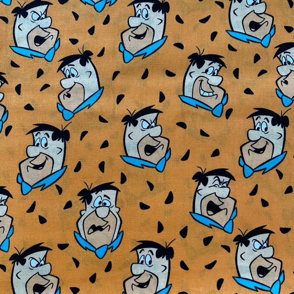 Fred Flintstone Cotton fabric fat quarter