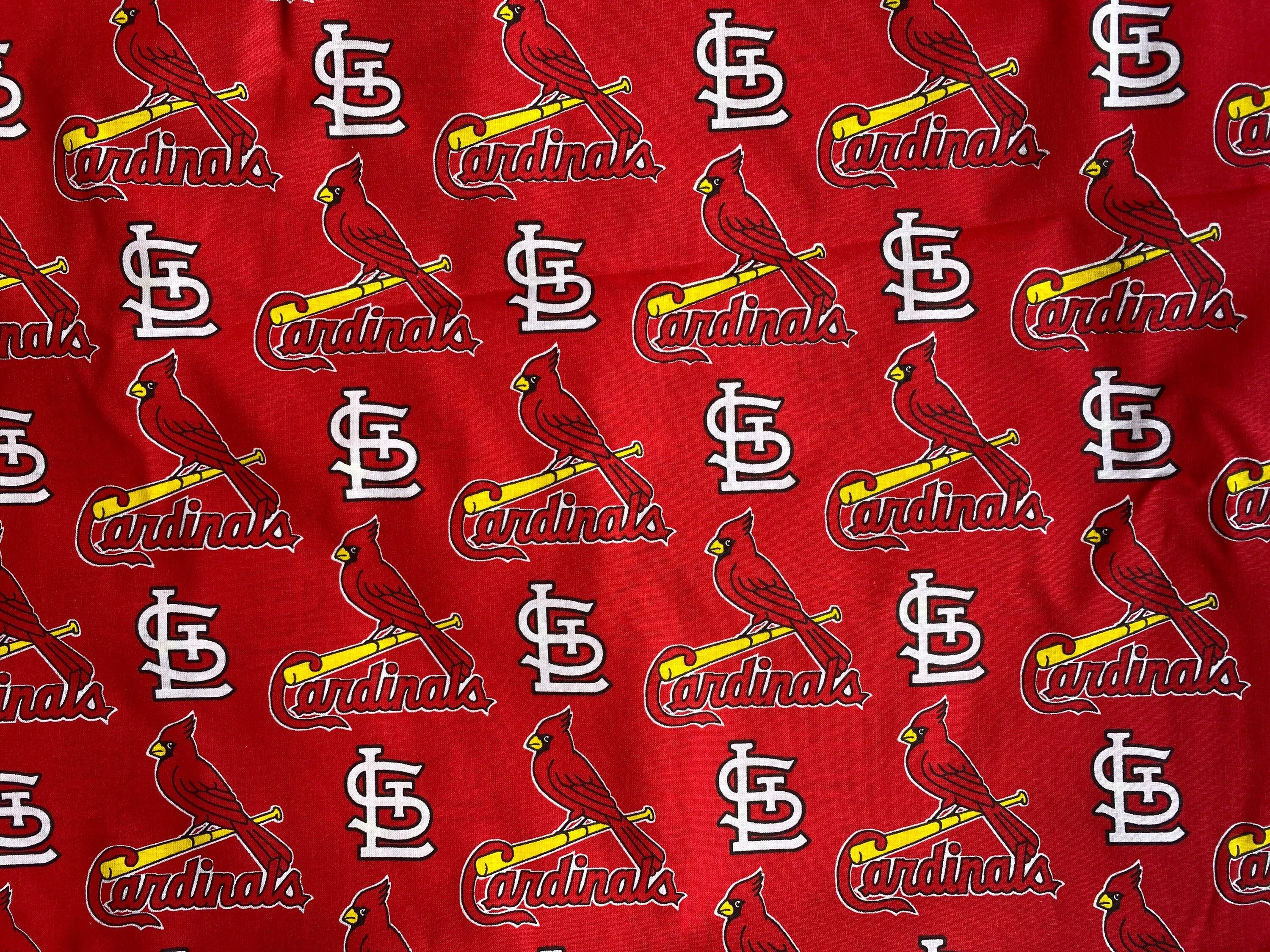 8x12, Baseball Fabric, St. Louis Synthetic Leather, Cardinals