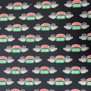 Friends Central Perk Cotton Fabric 18” x 21” Fat Quarter
