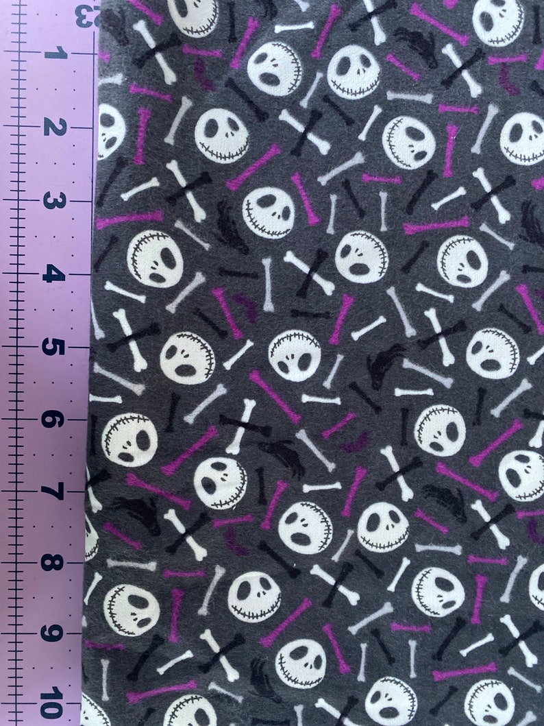 Nightmare Before Christmas Jack Skellington Cotton Flannel Etsy