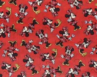 Minnie Mouse Cotton fabric fat quarter