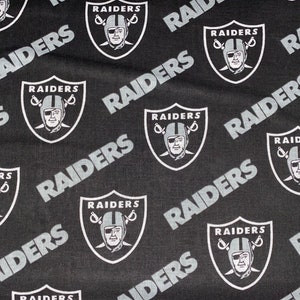 Las Vegas Raiders Cotton fabric 18” x 21”  fat quarter Oakland