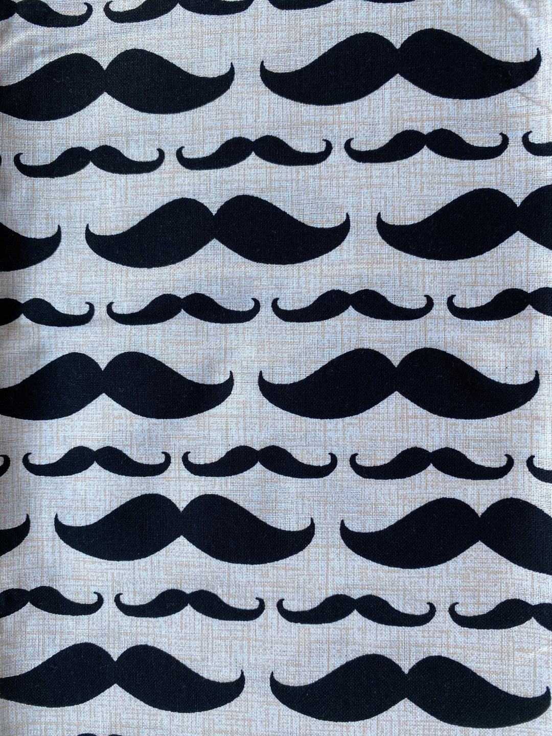 Mustache Cotton Fabric 18 X 21 Fat Quarter - Etsy