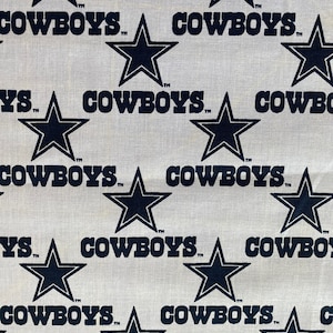 Dallas Cowboys Cotton fabric 18” x 21” fat quarter