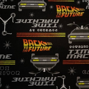 Back to the Future Cotton fabric 18”x 21” fat quarter