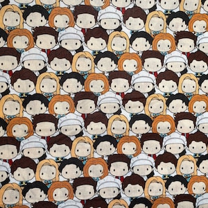 Friends cotton fabric 18” x 21” fat quarter