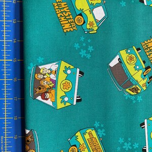 Scooby Doo Mystery Machine Cotton Fabric 18” X 21” Fat Quarter - Etsy