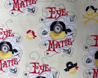 Minions Despicable Me Cotton fabric 18” x 21”fat quarter