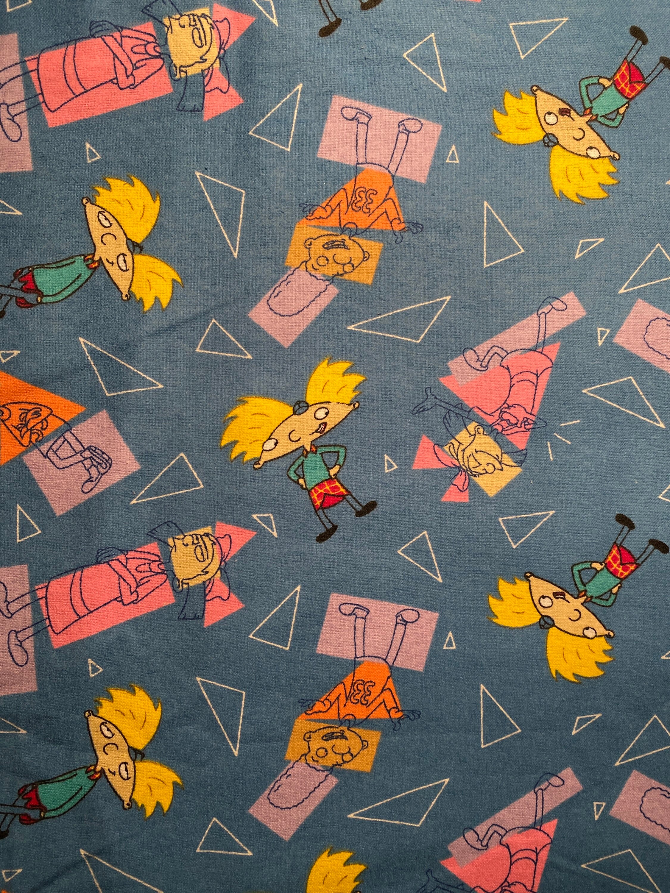 Hey Arnold Cotton flannel fabric 18 x 21 fat quarter | Etsy