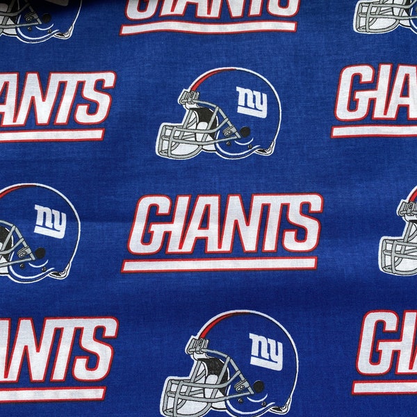 New York Giants cotton fabric 18” x 21” fat quarter