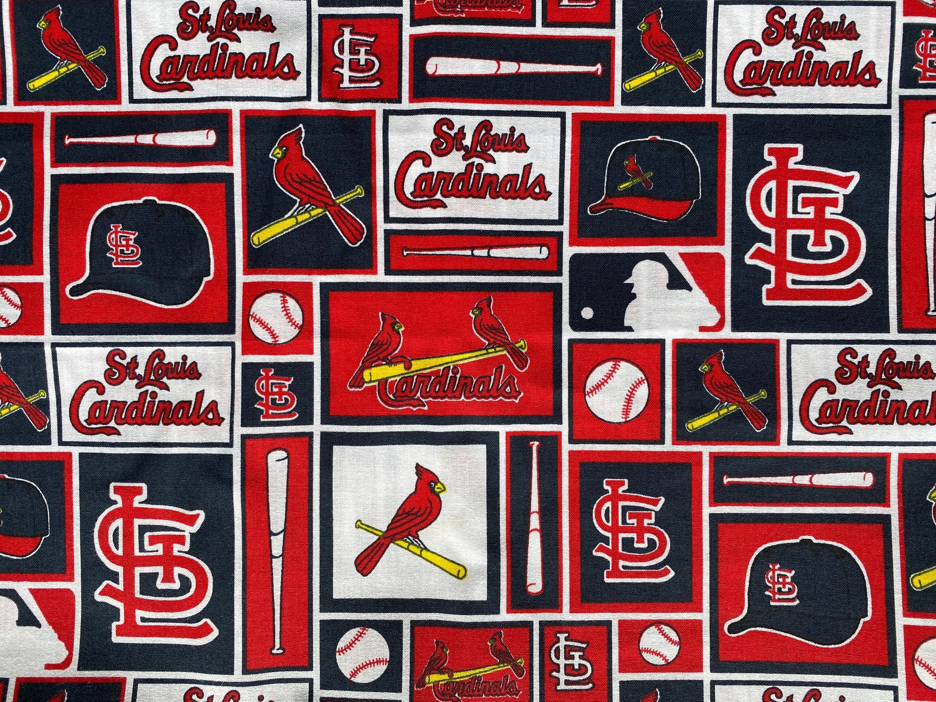 St. Louis Cardinals cotton fabric 18” x 21” fat quarter