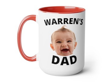 New Dad Gift, Fathers Day Gift from Kids, Custom Baby Face Mug, Father's Day Picture Mug, Unique Father's Day Gift from Kids, Baby Photo Mug