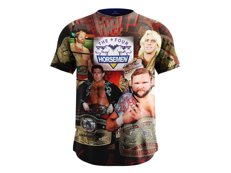 Short-Sleeve Unisex T-Shirt NWA WWE Arn Anderson Tully Blanchard four horsemen