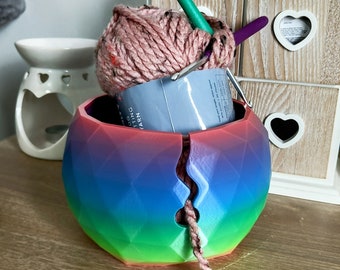 3D Printed Yarn Wool Bowl | Tangle-Free Knitting & Crochet Accessory | Wool Organiser