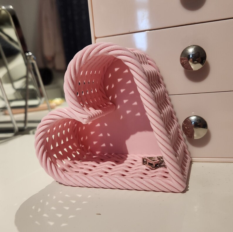 Heart Rope Desk Organizer | 3D Printed Chic Décor