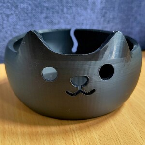Adorable 3D Printed Cat Wool Yarn Bowl