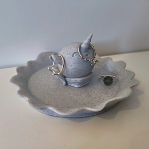 Adorable Narwhal Ring Dish | 3D Printed Ocean Theme Jewellery Tray