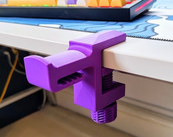 Suporte para fone de ouvido de mesa | Suporte compacto para economizar espaço embaixo da mesa | Acessório para mesa gamer