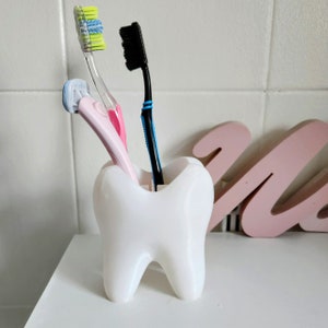 3D Printed Tooth Toothbrush Holder | Bathroom Decor